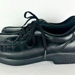 SAS Women's Take Time Lace Up Loafer Shoes Size 7.5 Medium Black Photo 0