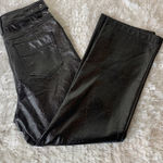 Topshop Patent Faux Leather Pants Silver Hardware Sz 2 USA  Photo 0