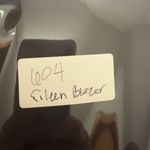 Eileen Fisher  Organic Cotton Poplin Shaped Blazer in Navy size XS Photo 15