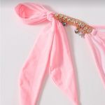 SheIn Pink Bikini Set with Gold Accents Photo 2