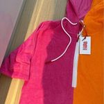 Solid and Striped Orange and Pink Swim Coverups Size XS Photo 8