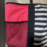 Victoria's Secret Victoria Secret Tote Bag Large Canvas Pink Black​​​ Photo 2