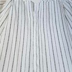 All Saints Women's Saria Striped Shirt Striped Button up Split Open Back XS Photo 5