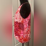 Violet+Claire  Polyester Dressy Red and White Printed Tank Photo 1