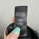 Aritzia Wilfred Black Faux Leather Melina Straight Leg Pants Photo 4