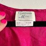 VTG California Miss hot pink nightgown flower detail size medium made in USA Photo 5