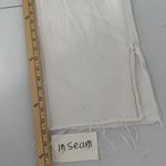 Kensie The Wide Leg White Denim Cropped Raw Hem Split Ankle Petite Friendly Size 6/28 Photo 11