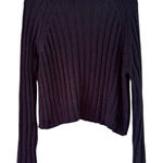 American Eagle NWD  Ribbed Chenille Mock Neck Cropped Sweater Women’s Size Large Photo 0