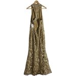 Laundry by Shelli Segal Gold Embroidered Sleeveless V-Neck Formal Gown Size 10 Photo 7