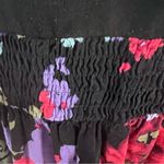 Blue Asphalt black floral racerback dress with pockets size medium Photo 3