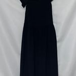 NO COMMENT Elegant Black Women's SIZE LARGE SUNDRESS LASER CUT HEM CLEAN Dress Photo 6