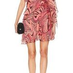 MISA Los Angeles  Medium Selena Feeling Groovy Pink And Orange Mini Dress  NWT Photo 0