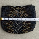 Vintage La Regale LTD Black Gold Retro Beaded Evening Clutch ®️ Photo 4