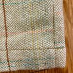 Fossil  Tan Plaid Wool Blend Tweed Mini Skirt Womens 4 Photo 4