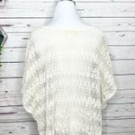 Staring At Stars Cream Open Knit Crochet Boxy Top Size Medium/Large Photo 5