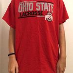 Ohio State Lacrosse T Shirt Red Size L Photo 0