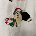 Cambridge Dry Goods Vintage Embroidered Christmas Dog Button Down Shirt Size XL White Photo 7