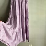 Old Navy NEW  purple lavender fit & flare crinkle gauze maxi dress Photo 5