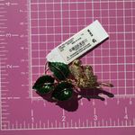 1928 brooch mom & baby bird nest green leaves Gold tone Brooch Photo 4