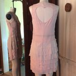 LISA MAREE Silk Mini Dress. Heart Cut Out. Nude/Blush. XS. NWOT Pink Photo 4