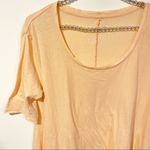 Free People  We The Free Medium Melrose Cotton Tee in Grapefruit Photo 2