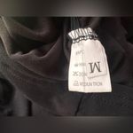 Black bodycon ruched square neck mesh long sleeve mini dress size medium Photo 4