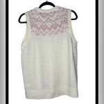 NWT ATM Anthony Thomas Melillo Fair Isle Sleeveless
Wool Sweater Vest size S Pink Photo 4