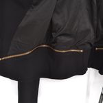 BLANK NYC NEW Psychopath Ponte Knit Zip Moto Jacket Black Rosegold Women's L Photo 4