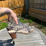 H by Halston  loft Heeled Sandals Snake Print‎ 9 Size Block Heel Straps Casual Photo 5