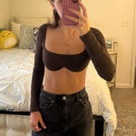 Princess Polly Brown Long Sleeve  Photo 0