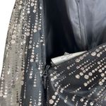 Hailey Logan by Adrianna Papell Size 1/2 Mini Dress Gray Sparkle Strapless Prom Photo 6