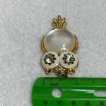 Jelly Belly Hoot Owl Pendant with White and Clear Accent Stones Gold Color Metal Photo 10
