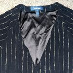 Modcloth  Flutter-ly Perfect Gauze Wrap Maxi Dress Black Lurex Metallic 1X‎ Photo 4