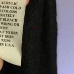 Cotton Emporium Black cardigan with lace insert small euc Photo 6