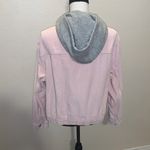 No Boundaries No Boundries Junior's Light Pink Hooded Button Down Corduroy Jacket Photo 5