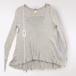 Free People  We The Free‎ Malibu Thermal Long Sleeve Womens Size XS Gray Comfy Photo 2