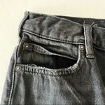 We The Free  Chewed Up Mid Rise Straight Leg Jeans Black Distressed 25 Photo 4