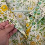 Vintage 1960s Floral Print House Coat Dress Approx Women's Size Medium / Large Photo 3