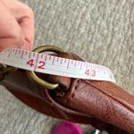 Margot New York Brown Leather Crossbody Bag Brass Chain Card Slots Photo 13