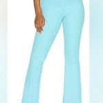 Naked Wardrobe Waffle Knit Flare Leg Pants Baby Blue Size 3X NWT Photo 0