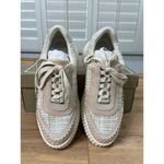 Dolce Vita Dolen Fashion Sneaker Ivory Multi Woven Knit Size 7.5/8 NIB Platforms Photo 3