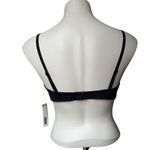 Everlane NWT, ReNew Nyle Swim Bikini Top Black, Sz L Photo 3