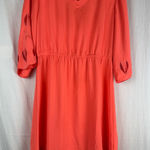 Market & Spruce  Coral Long Sleeve Dress Photo 0
