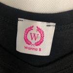 Wanna B  I Sleeve Cut Out Black Top Photo 1