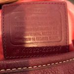 Coach Vintage Legacy Wine Red Turn Lock Tumbled Leather Crossbody Shoulder Bag Photo 5