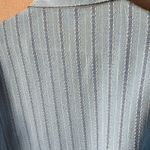 Bonworth Vintage  Light Blue Striped Petite Top medium petite Photo 12