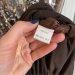 Alberto Makali Vintage Y2K Alberto Mikali Brown Sequin Ruched Stretchy Blouse Shirt Tunic Top Photo 4