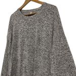 Athleta Gray Marled Long Sleeve Crew Neck Relaxed Fit Sweatshirt Top Women's L Photo 4