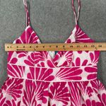 Southern Frock Mini Dress Womens 4 Pink/White Spaghetti Strap Swiss Dot Sundress Photo 3