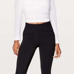 Lululemon Lead The Pack High Rise Run Tight 28" Black with Pockets Size 10 Photo 0